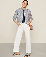 Petite Fresh Cut High Rise Wide Leg Crop Jeans in White carousel Product Image 5