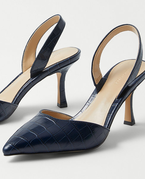 Kerry Embossed Leather Pumps