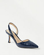 Kerry Embossed Leather Pumps carousel Product Image 2