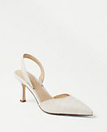 Kerry Embossed Leather Pumps carousel Product Image 1
