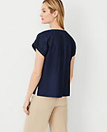 Chambray Drop Shoulder Popover carousel Product Image 2
