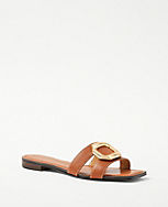 AT Weekend Leather Buckle Slides carousel Product Image 2