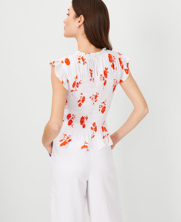 Ric Rac Flounce Linen Blend Tank Top