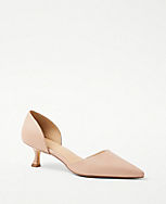 Leather D'Orsay Pumps carousel Product Image 1