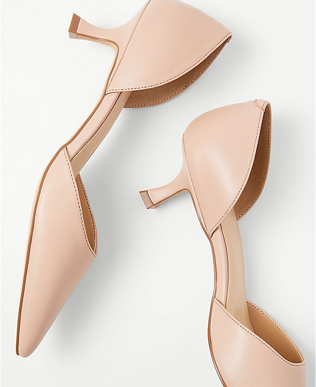 Leather D'Orsay Pumps