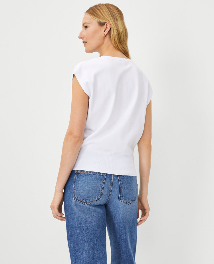 Weekend Split Neck Wedge Shell