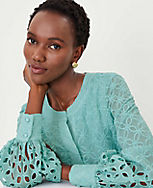 Eyelet Wide Cuff Popover carousel Product Image 4