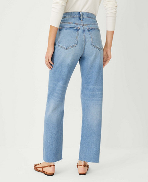 AT Weekend Fresh Cut High Rise Straight Jeans in Light Vintage Wash