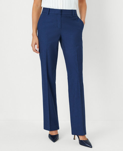 The Sophia Straight Pant in Polished Denim - Curvy Fit