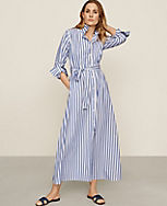 AT Weekend Striped Pocket Shirtdress carousel Product Image 1