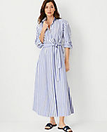 AT Weekend Striped Pocket Shirtdress carousel Product Image 4