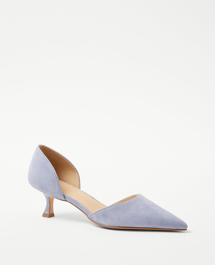 Peep Toe d'Orsay Pump with Asymmetrical Topline and Toe Bow 5-inch