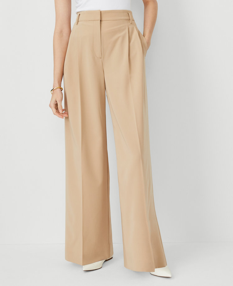 The Petite Pleated Wide-Leg Pant