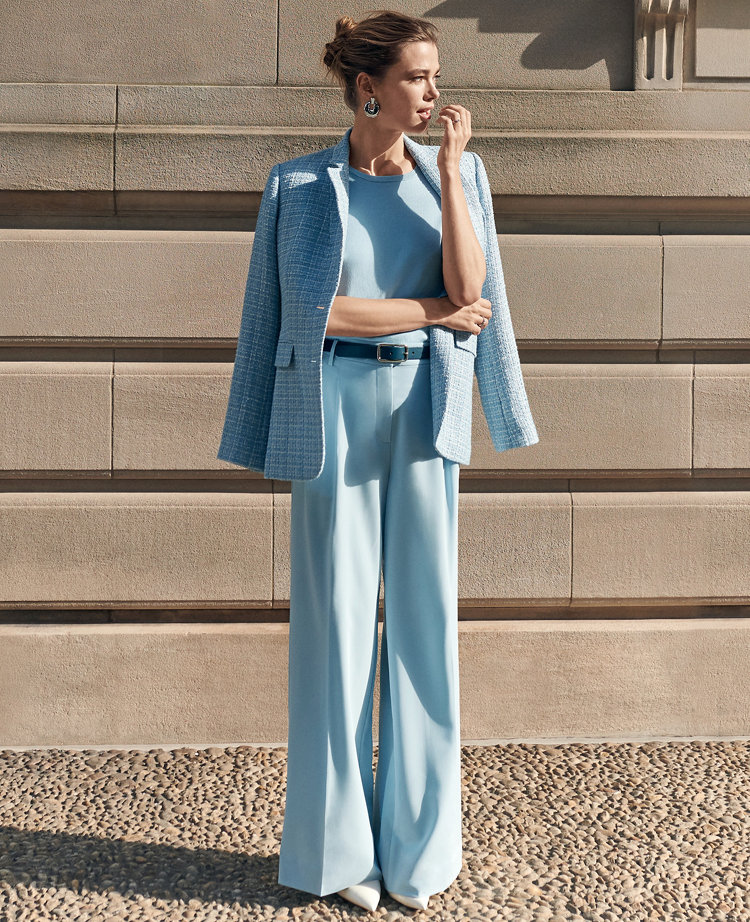 The Petite Pleated Wide-Leg Pant carousel Product Image 1