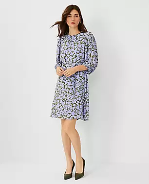 Floral Belted Shift Dress carousel Product Image 1