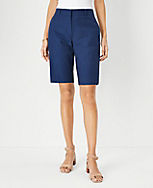 The Petite Boardwalk Short in Polished Denim - Curvy Fit carousel Product Image 1