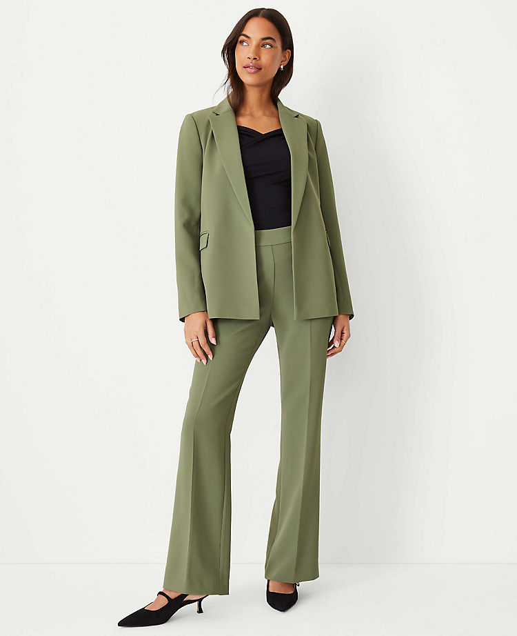 The Side Zip Trouser Pant in Crepe