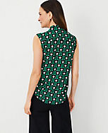 Floral Tile Sleeveless Utility Top carousel Product Image 2