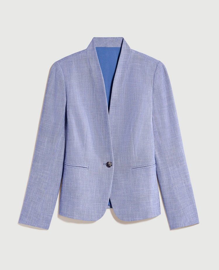 The Cutaway Blazer in Cross Weave