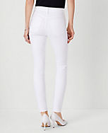Petite Mid Rise Skinny Jeans in White carousel Product Image 3