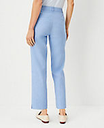 The Relaxed Cotton Ankle Pant in Chambray carousel Product Image 2