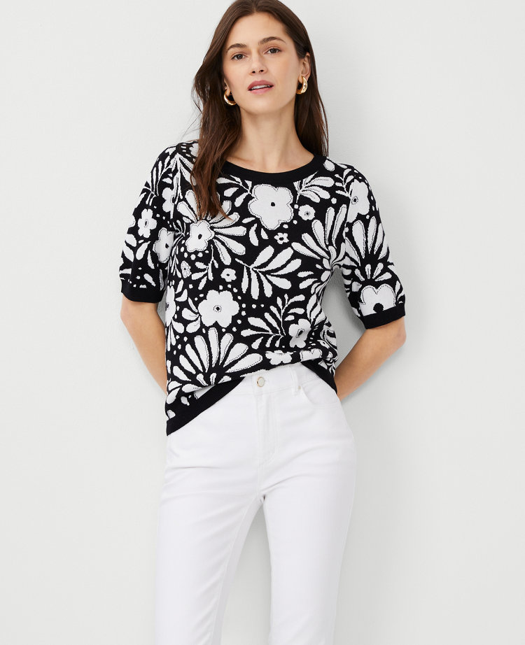 WARM AFTERNOONS JACQUARD SWEATER TOP main image 0