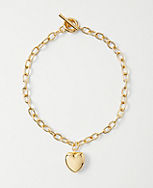 Metal Heart Statement Necklace carousel Product Image 1