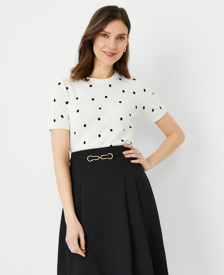 ann-taylor-puff-sleeved-tee - wit & whimsy