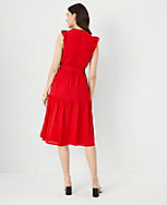 Ruffle Belted Flare Dress carousel Product Image 2