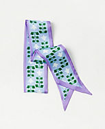 Floral Tile Skinny Silk Scarf carousel Product Image 2