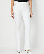 Mid Rise Boot Jeans in White - Curvy Fit carousel Product Image 1