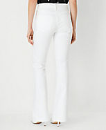 Petite Mid Rise Boot Jeans in White - Curvy Fit carousel Product Image 2