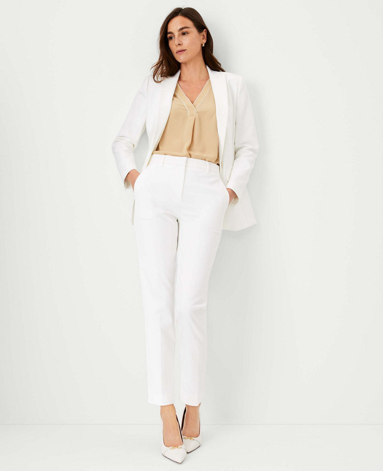 The Petite Lana Slim Pant in Faux Leather