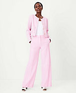 The High Rise Wide Leg Pant in Cross Weave carousel Product Image 1