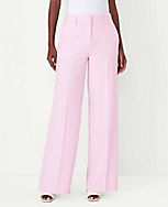 The High Rise Wide Leg Pant in Cross Weave carousel Product Image 2