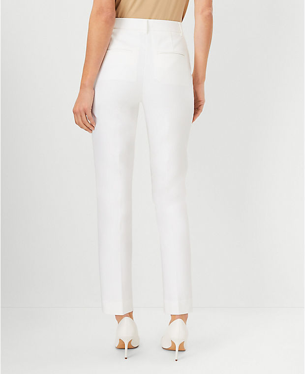 The Petite High Rise Everyday Ankle Pant in Stretch Cotton - Curvy Fit