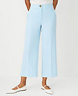 The Petite Kate Wide Leg Crop Pant in Crepe - Curvy Fit carousel Product Image 1