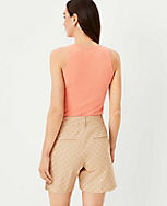 The Petite Metro Short in Check carousel Product Image 3