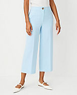 The Petite Kate Wide Leg Crop Pant in Crepe carousel Product Image 2