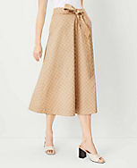 Petite Checked Tie Waist Seamed Full Midi Skirt carousel Product Image 2