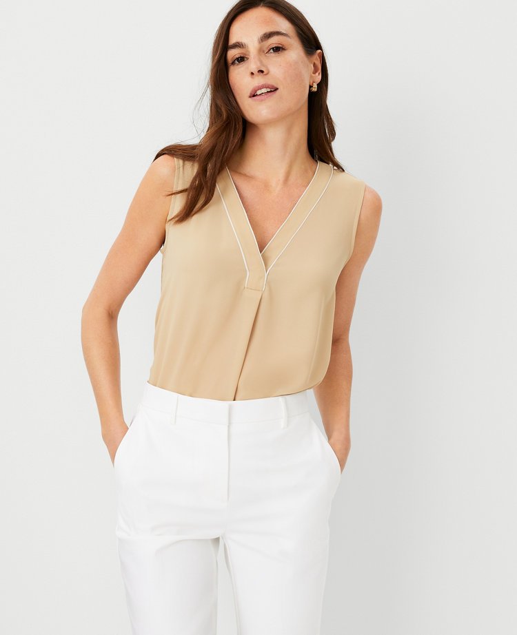 White Sleeveless Tops For Women