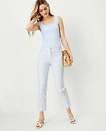 The Tall Cotton Crop Pant in Geo Texture carousel Product Image 1