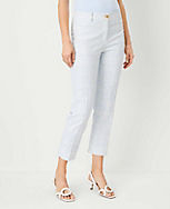 The Tall Cotton Crop Pant in Geo Texture carousel Product Image 2