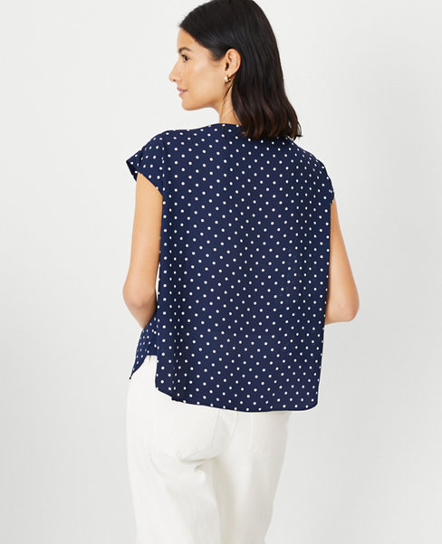 Dotted Boatneck Tee