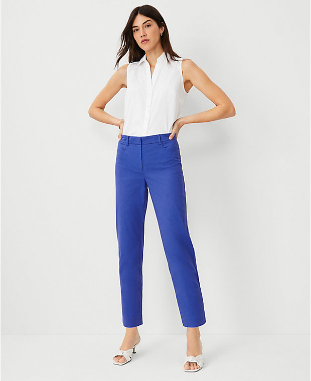 The Petite Relaxed Cotton Ankle Pant