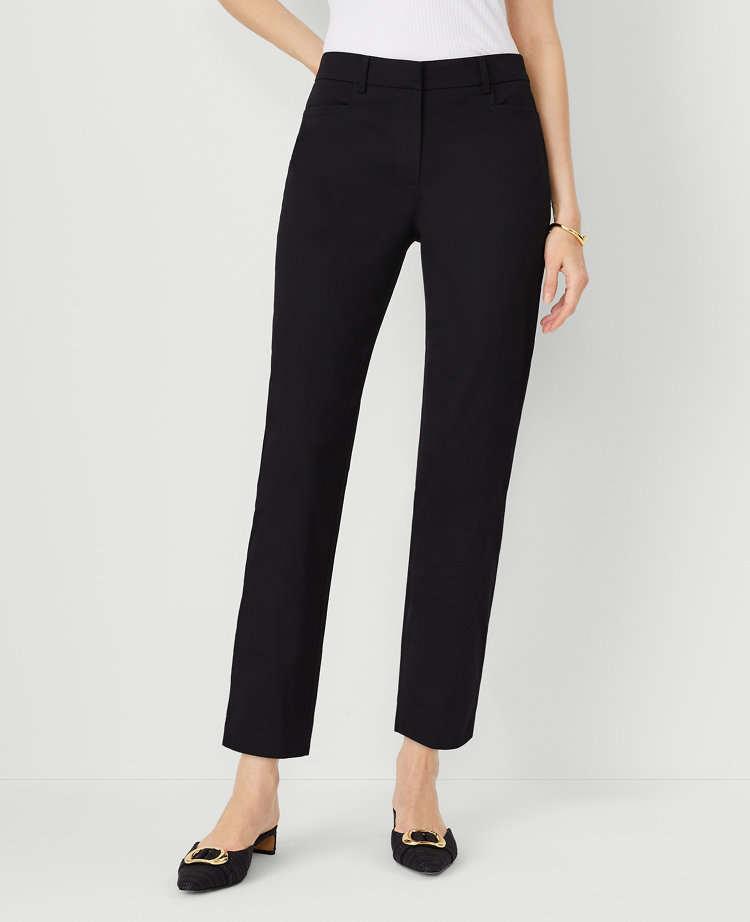 The Petite Relaxed Cotton Ankle Pant