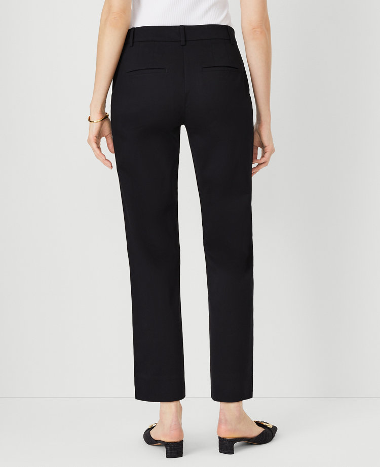 The Petite Relaxed Cotton Ankle Pant