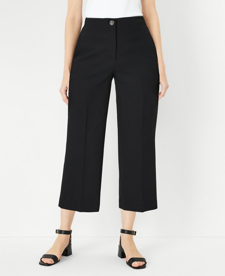 The Petite Kate Wide Leg Crop Pant - Curvy Fit