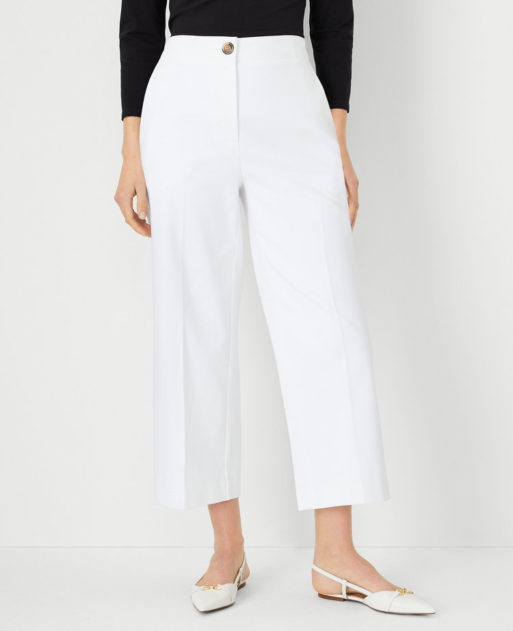 The Petite Kate Wide Leg Crop Pant - Curvy Fit
