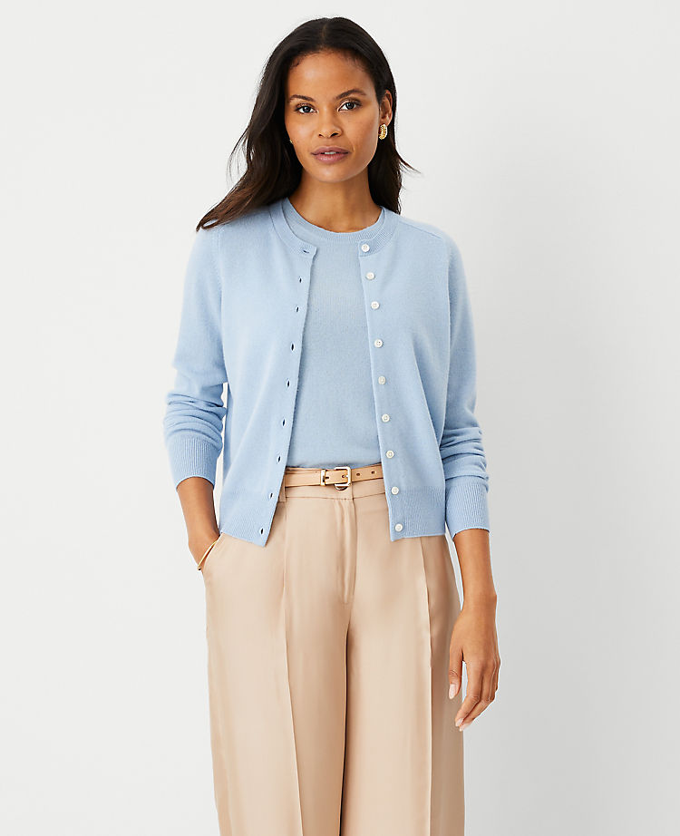 Studio Collection Cashmere Cropped Cardigan
